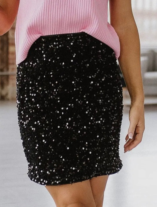 Sequin Mini Skirt