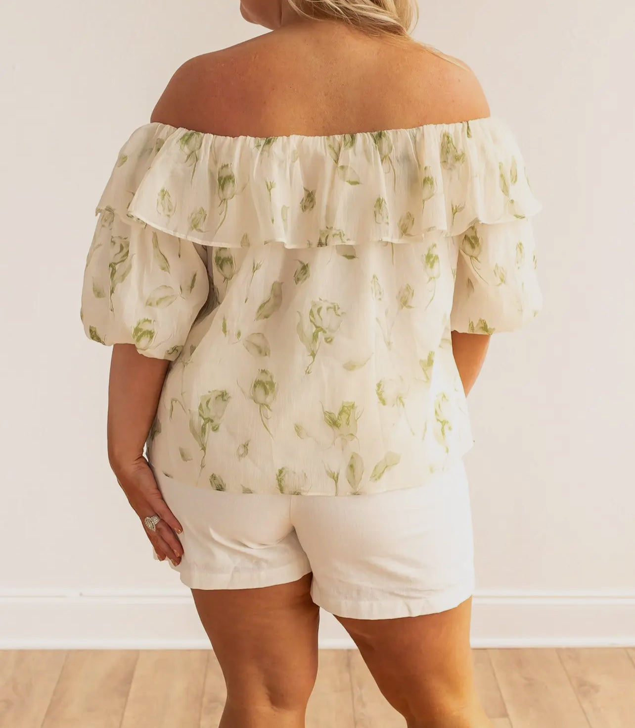 Garden Rose Off The Shoulder Blouse